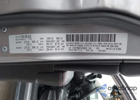 2015 Jeep Cherokee Trailhawk z USA, uszkodzony, nr VIN 1C4PJMBS0FW786633